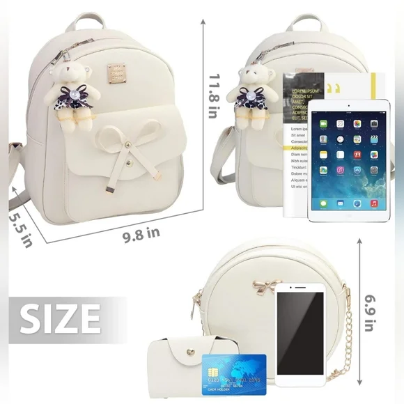 #025A Backpack Wallet, Card/Key holder & Keychain 🧸 - Picture 4 of 4